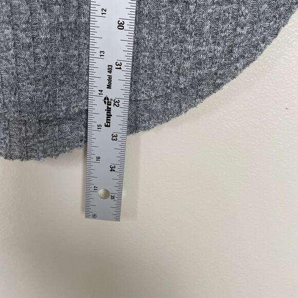 Sabina Musayev Skirt Womens Medium Gray Ribbed Knit Drawstring Pockets Cozy - Picture 9 of 9